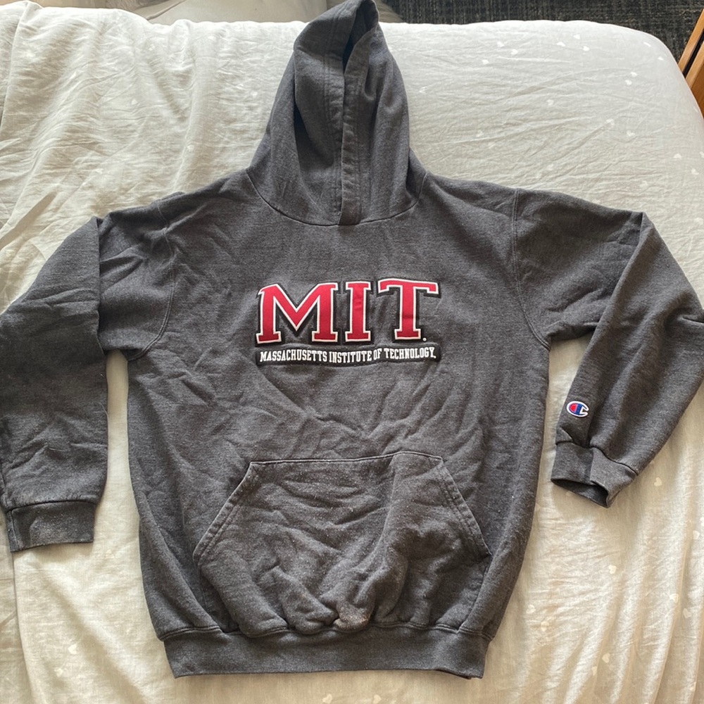 MIT champion grey hoodie